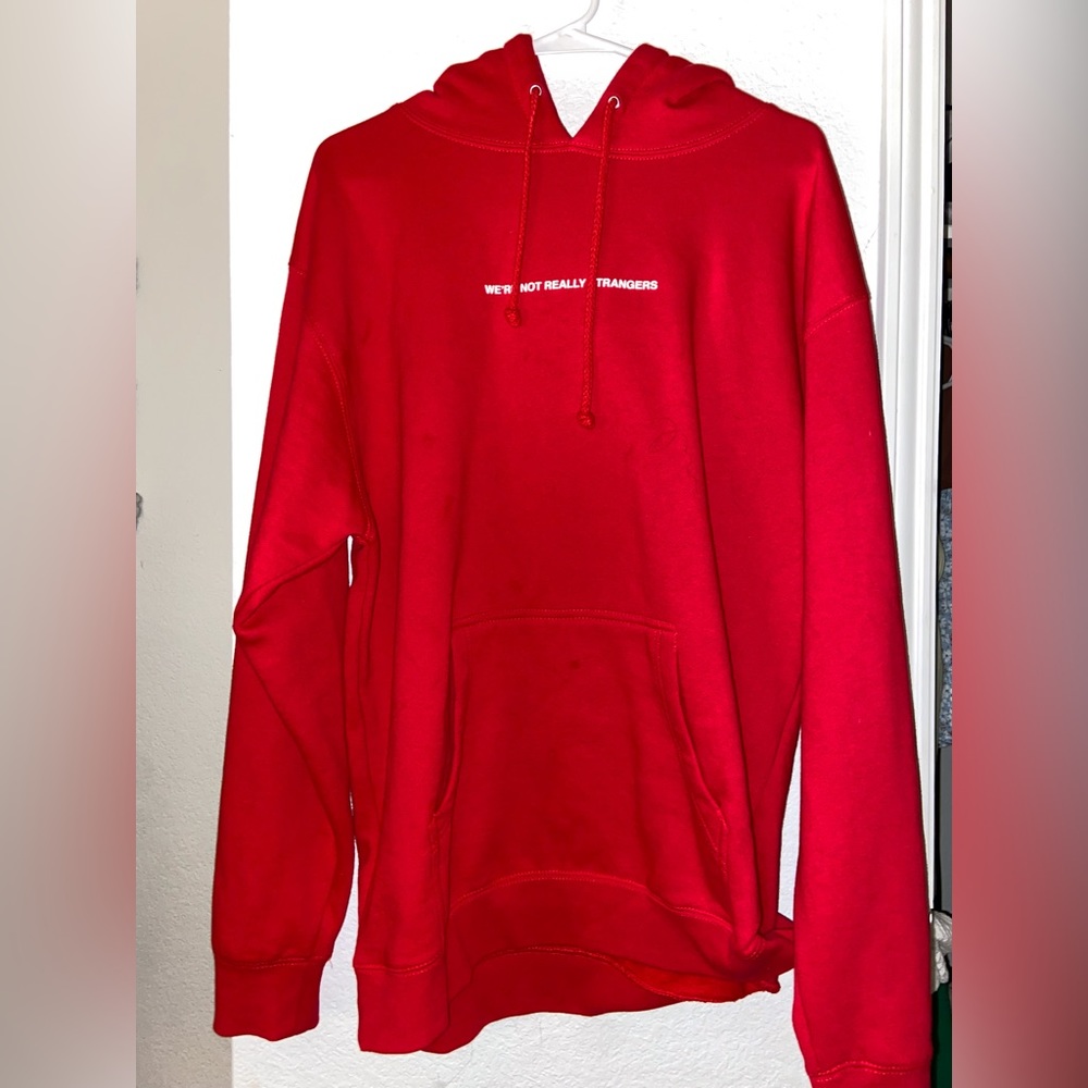 we’re not really strangers hoodie!!!